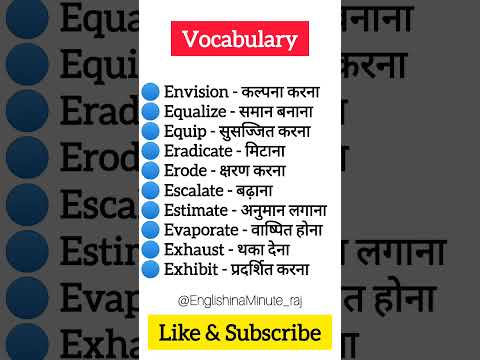 Daily Use English Vocabulary | spoken english learning videos | English Speaking Practice #shorts