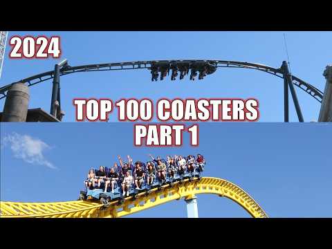 Top 100 Roller Coasters in the World in 2024 (Part 1) | Spots 51-100