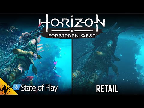 Horizon Forbidden West Reveal (2021) vs Retail (2022) | Direct Comparison