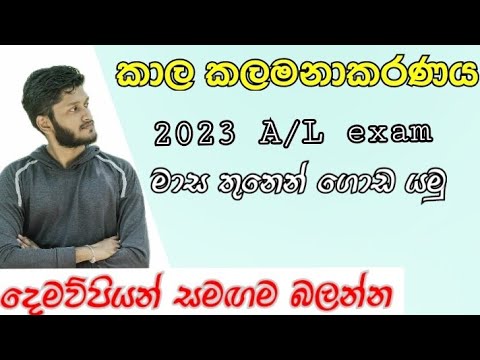 හරියට Time management කරොත් මාස 3ක් හොදටම ඇති (2023 A/L) | Anuradha Perera