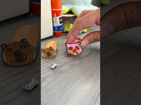 🐷DIY ￼eating food ￼pets !? #papercraft #cutecrafts #craft #crafts #cute #thingstodo