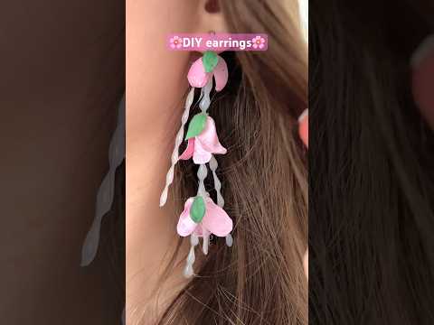 DIY flowers earrings🌸