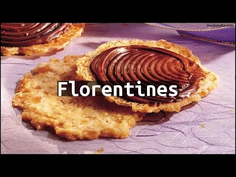 Recipe Florentines