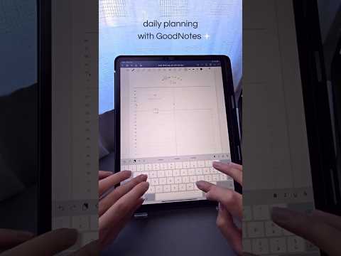 Daily Planning ideas on Goodnotes | One-Page template with 12H Timetable 💫 #shorts