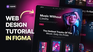 UX/UI Design Tutorial in Figma  - Design Modern Website from Scratch