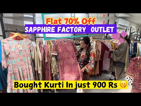 Massive 70% OFF | Sapphire Factory Outlet | Bought kurt in just 900 | Shopping Under Budget 🛍️