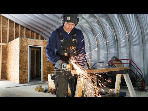 Quonset Hut Utility Room | Electrical Rough-In, Vents & Installing Doors