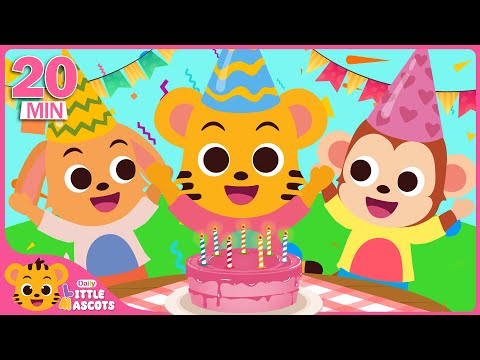 ✨Happy Birthday Song 🎂 + Hickory Dickory Dock + more Little Mascots Nursery Rhymes & Kids Songs