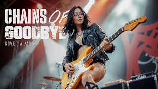 Chains of Goodbye by Noveria Msc (Official Music Video with Lyrics) | Rock Music 2025 🎸🔥