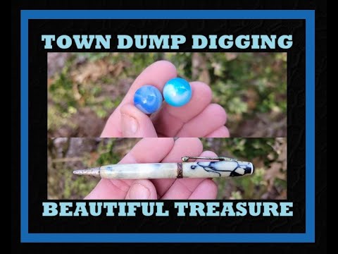 Town Dump Archaeology - Early Vitro Agate Marbles - Antiques - Bottle Digging - American Pickers -