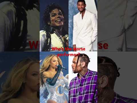 Whose the worse performer? #chrisbrown #michealjackson #beyonce #usher #youtubeshorts #shorts