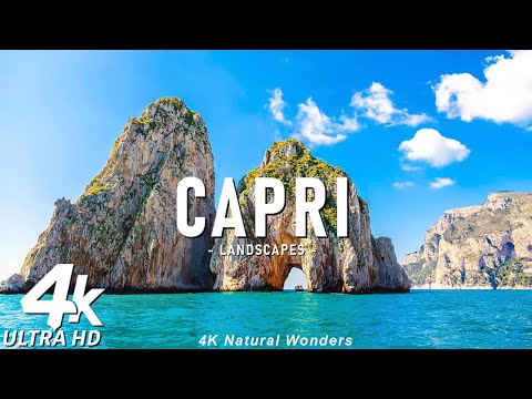 CAPRI 4K VIDEO ULTRA HD - Serene Island Views & Soothing Piano Music for Relaxation