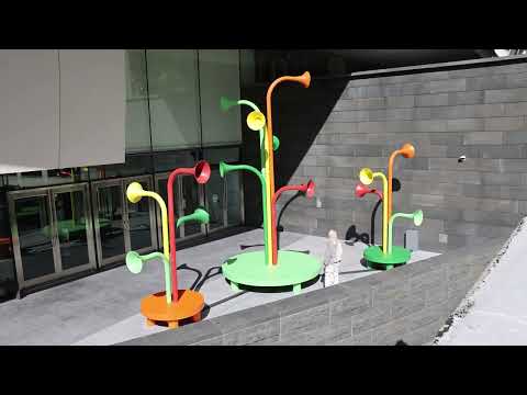 Yuri Suzuki designs "trumpet-like" San Francisco art installation