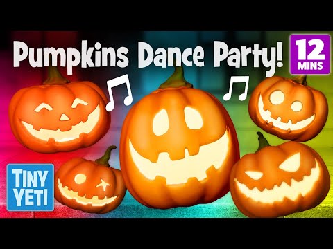 Dance Along with the Five Little Pumpkins · Fun Kids' Dance Songs and Music · Over 12 Minutes! 🎃