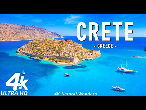 CRETE, Greece 4K • Relaxation Film With Beautiful Piano Music • Relaxation Film 4K HD