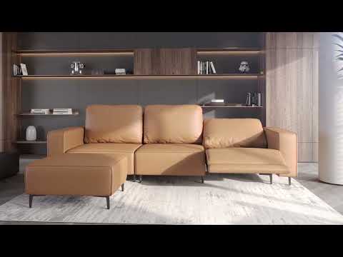 Virelo Reclining Sectional Sofa with Ottoman by Acanva