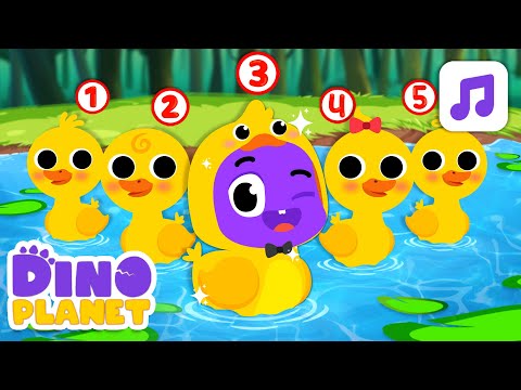 Five Little Ducks |  Best Kids Songs | Dino Planet