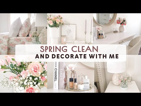 DECORATING FOR SPRING | Clean and decorate with me | Silent vlog