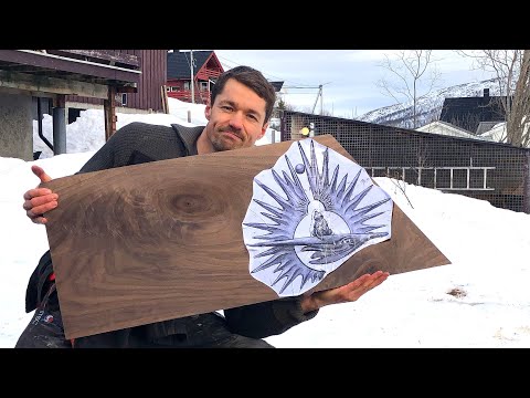 Carving A Walnut Plank Into Wall Art!