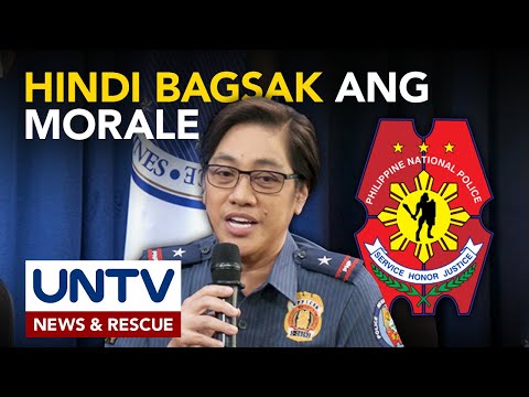 PNP, tiniyak na hindi bumaba ang morale ng kanilang hanay bunsod ng pag-aresto kay FPRRD