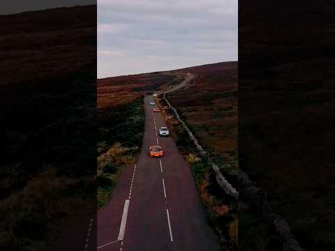 Super cars on the Isle of Man - Drone