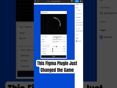 How to Curve Text in Figma #figmadesign #figmaplugin #ui #figma