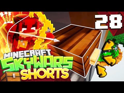 SNEAKY BUTTON! (MINECRAFT SKYWARS SHORTS #28)