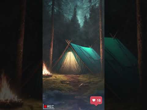 50 Seconds of Rain on A Tent