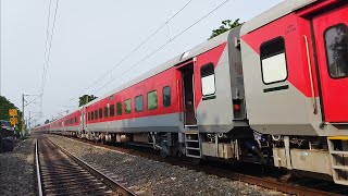 02502 Agartala Kolkata AC Summer Special SF Express on its 1st LHB run slowly skipping Jagaddal ❤️