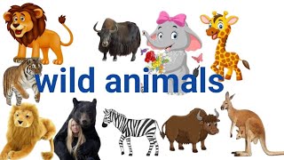 Wild Animals for Kids | Wild Animals Name in Hindi and English with Pictures |जंगली जानवरों के नाम