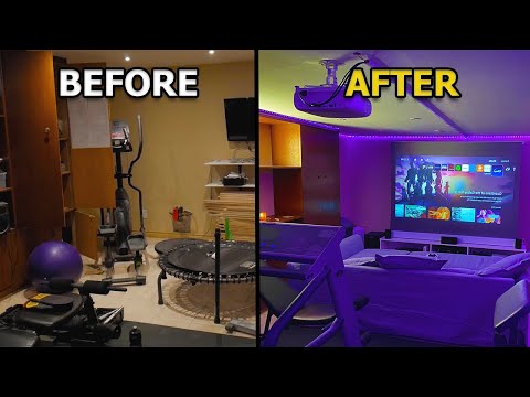 I built the DREAM Gaming/Cinema Room! (Movie Theatre/Home Gym)