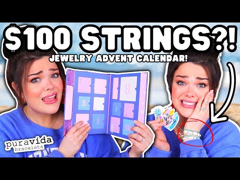 OVERPRICED $100 Jewelry Advent Calendar?! | Pura Vida Advent Unboxing