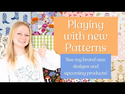 NEW PATTERN ALERT: a behind the scenes look at my UNRELEASED designs and upcoming products