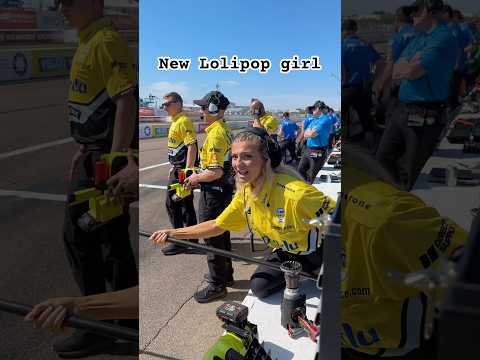 Meet your New @indycar  Car Lollipop Girl at @GPSTPETE  ...#car #indycar #indycars #cars