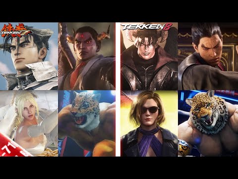 Tekken 7 & 8 - All Character Episode Endings [4K]