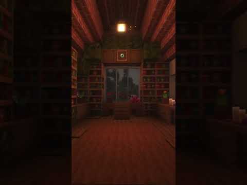 Hobbits Library Rain Ambience  #libraryambience #minecraftmusic #minecraft #libraryambience #rain