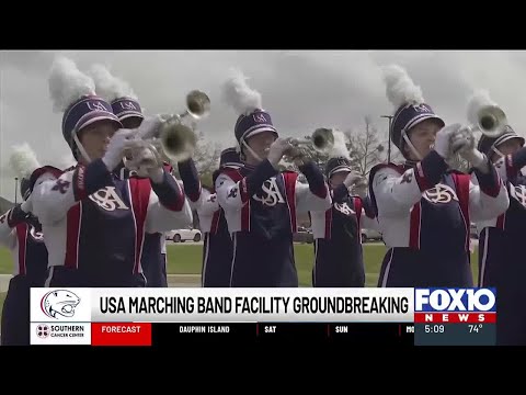 USA breaks ground for new facility for Jaguar Marching Band