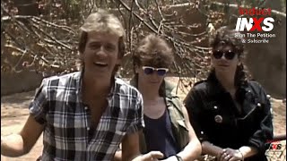 G'DAY! Richard Blade with Michael Hutchence & Tim Farriss 1983 | Induct INXS