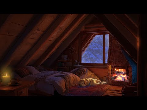 Reduce Sleep Disturbances with Snowstorm Sounds, Fire Sounds for Sleep, Sleep Well, Sleep Deeply