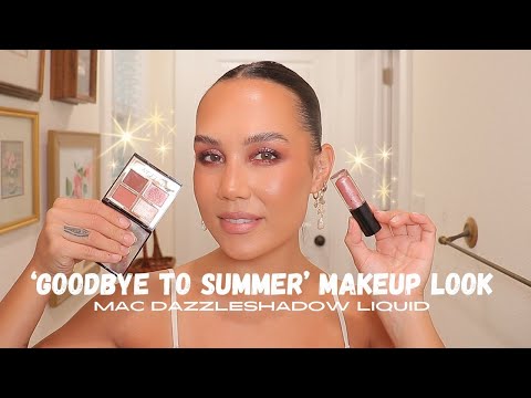 'goodbye to summer' makeup look ft. mac dazzleshadow liquid