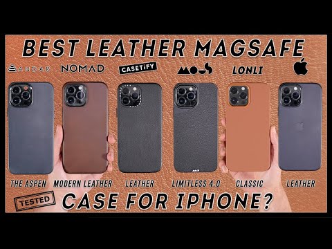 What's the BEST iPhone Leather MagSafe Case? (Review & Comparison of 6 Cases)