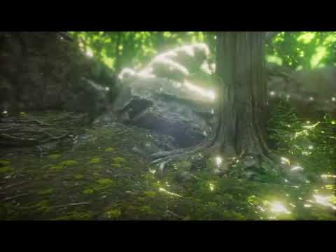 Relaxing music, charming forest, nature sounds, piano music, stress relief