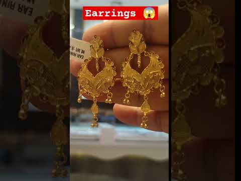 Earrings 22ct😱#earringdesigngoldjhumka #youtubeshorts #goldstyle #viralvideo #wedding #goldearrings