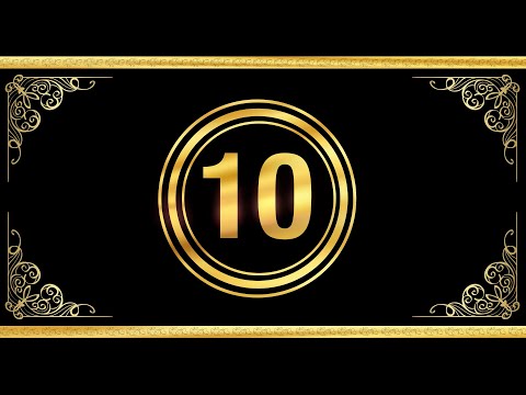 Golden Hindi style countdown 4K // VFX FREE DOWNLOAD