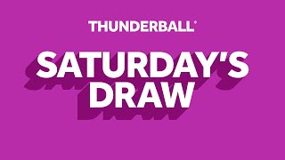 The National Lottery Thunderball draw results from Saturday 22 March 2025