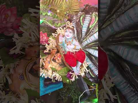 Krishna Janmashtami Decoration Ideas At Home 😃 | shorts @SarikaGhatol #shorts #thesarikag #krishna