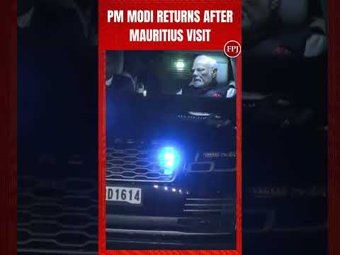 HOMECOMING | PM Modi Returns To India After Successful Mauritius Visit