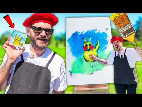 GIANT vs TINY Painting Challenge! (epic)