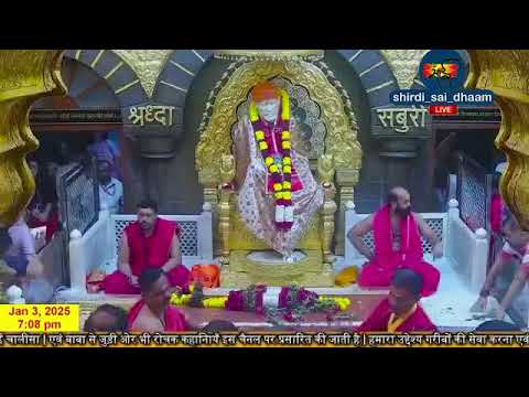 Sai Baba Live Darshan Today 3 January 2025 | Live From Shirdi 2025-01-03 14:21