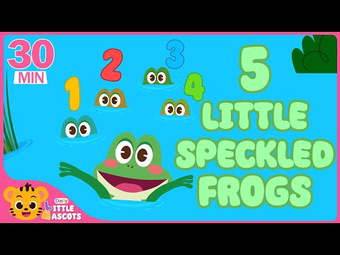 ✨ Five Little Speckled Frogs 🐸 + more Little Mascots Nursery Rhymes & Kids Songs